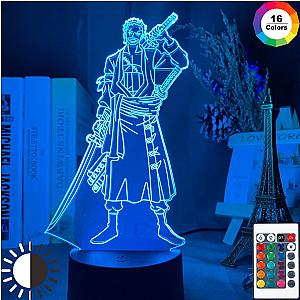 One Piece Merch - Roronoa Zoro 3D LED Illusion Lamp MNK1108