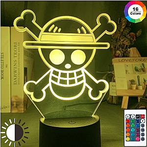 One Piece Merch - One Piece Logo 3D LED Illusion Lamp MNK1108