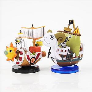 One Piece Merch - Thousand Sunny &amp; Going Merry Mini Pirate Ships MNK1108