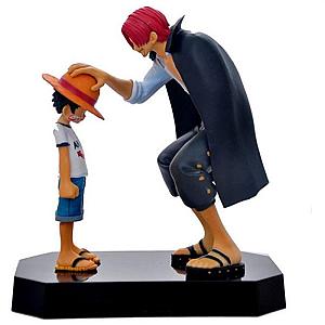 One Piece Merch - Straw Hat Luffy &amp; Red Hair Shanks MNK1108