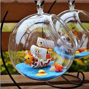 One Piece Merch - Going Merry &amp; Thousand Sunny Glass Decor MNK1108