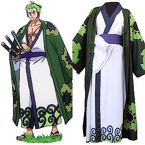 One Piece Merch - Roronoa Zoro Kimono Robe Costume Cosplay ANM0608