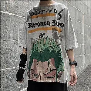 One Piece Merch - Roronoa Zoro Streetwear T-Shirt ANM0608