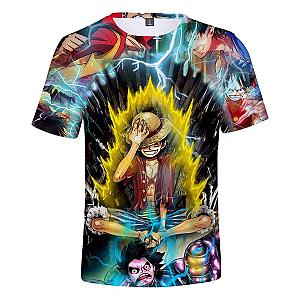 One Piece Merch - Monkey D. Luffy Transformations T-Shirt ANM0608