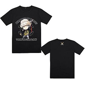 One Piece Merch - Trafalgar D. Water Law Pirates of Hearts T-Shirt ANM0608