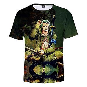 One Piece Merch - Roronoa Zoro Meditating Pose T-Shirt ANM0608