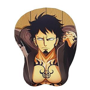 One Piece Merch - Trafalgar D. Water Law Wrist Rest Mouse Pad ANM0608