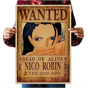 One Piece Merch - Dead or Alive Nico Robin Wanted Bounty Poster ANM0608