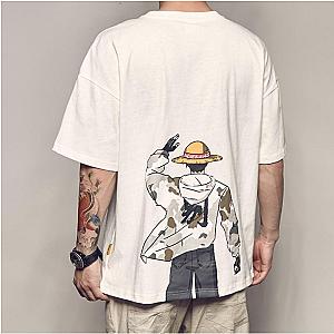 One Piece Merch - Monkey D. Luffy Streetwear Oversized T-Shirt ANM0608