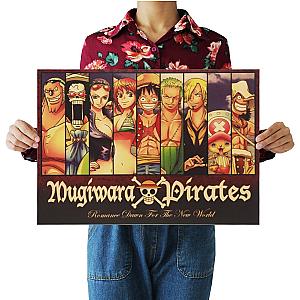 One Piece Merch - Mugiwara Strawhat Protagonist Portrait Collection Poster ANM0608