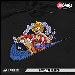 Luffy Gear 5 Swoosh Logo Embroidered Hoodie / T-shirt