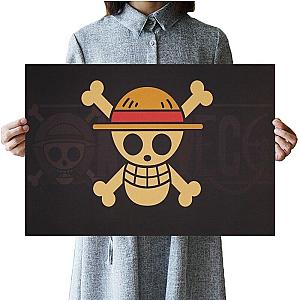 The Jolly Roger Dokuro Pirate Flag Poster Wall Sticker ANM0608