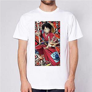 One Piece Merch - Monkey D. Luffy Kimono T-Shirt ANM0608