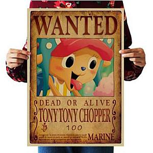 One Piece Merch - Dead or Alive Tony Tony Chopper Wanted Bounty Poster ANM0608