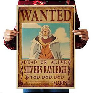 One Piece Merch - Dead or Alive Silvers Raleigh Bounty Poster ANM0608