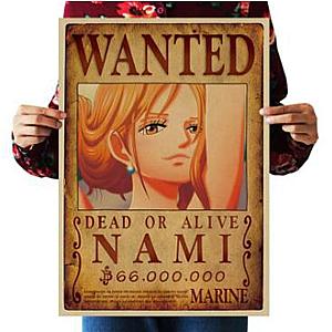 One Piece Merch - Dead or Alive Nami Wanted Bounty Poster ANM0608