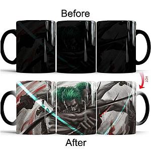 One Piece Merch - Roronoa Zoro Color Changing Mug Cup ANM0608