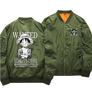 One Piece Merch - Monkey D. Luffy Wanted Bomber Jacket ANM0608