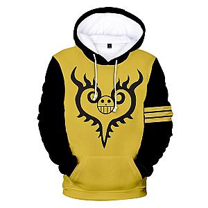 One Piece Merch - Yellow Jolly Roger Hoodie ANM0608