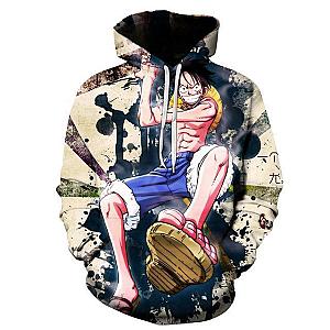 One Piece Merch - Monkey D. Luffy Surprise Hoodie ANM0608