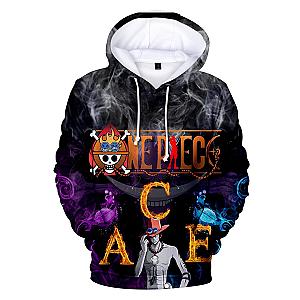 One Piece Merch - Portgas D. Ace Son of Whitebeard Hoodie ANM0608