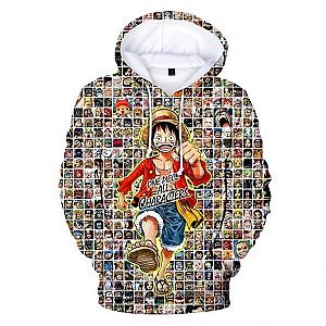 One Piece Merch - Monkey D. Luffy All Characters Hoodie ANM0608