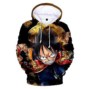 One Piece Merch - Monkey D. Luffy Battle Mode Hoodie ANM0608