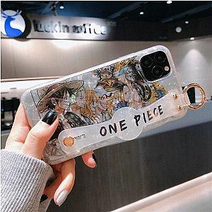 One Piece Merch - Straw Hat Pirates iPhone Case Strap Holder ANM0608