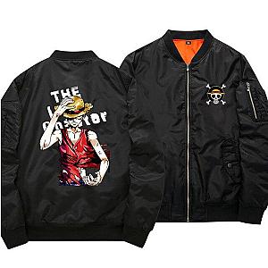 One Piece Merch - Luffy Black Bomber Jacket ANM0608