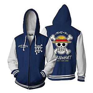 One Piece Merch - Straw Hat Crew Zip Hoodie ANM0608