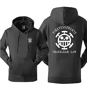 One Piece Merch - Pirates of Heart Trafalgar Law Hoodie ANM0608