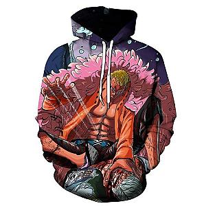 One Piece Merch - Donquixote Doflamingo Hoodie ANM0608