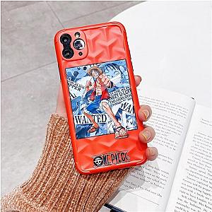 One Piece Merch - Orange Monkey D. Luffy Wanted iPhone Case ANM0608