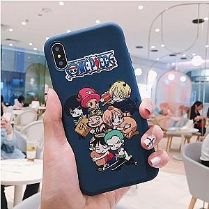 One Piece Merch - Young Straw Hat Pirates iPhone Case ANM0608