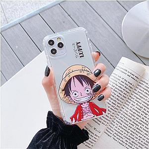 One Piece Merch - Monkey D. Luffy Transparent iPhone Case ANM0608