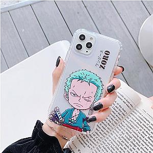 One Piece Merch - Young Roronoa Zoro Transparent iPhone Case ANM0608