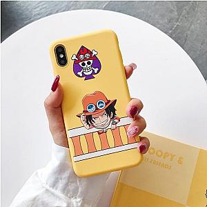 One Piece Merch - Yellow Portgas D. Ace iPhone Case ANM0608