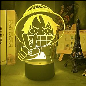 One Piece Merch - Monkey D. Luffy Peace Sign LED Lamp ANM0608