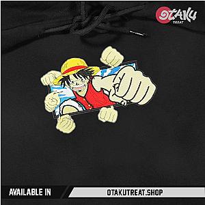 Luffy Punch Embroidered Hoodie / Sweatshirt