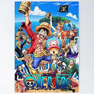 One piece characters Poster