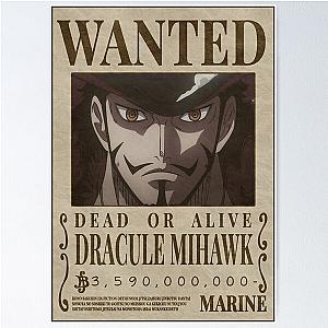 One Piece Wanted Poster - Dracule Mihawk Bounty Poster