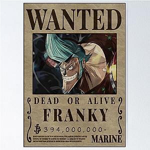 Iron Man Franky Bounty One Piece Wanted Cutty Flam Poster