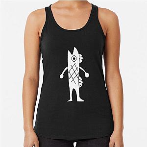 Luffy's Merman drawing from One Piece anime Racerback Tank Top