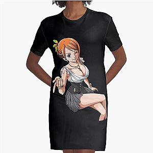 Nami One Piece Graphic T-Shirt Dress