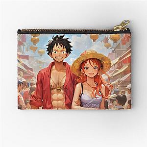 Luffy and Nami || One piece  Zipper Pouch