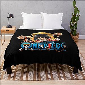 one piece logo Throw Blanket