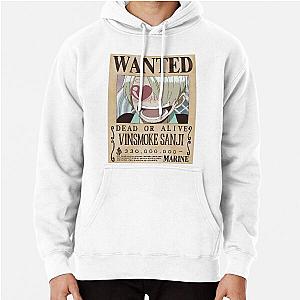 Sanji wanted poster | One Piece Pullover Hoodie