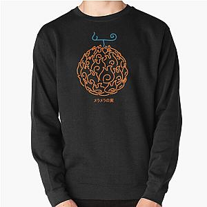 one piece mera mera no mi, flame flame fruit. Pullover Sweatshirt