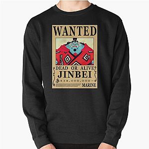 One Piece Wanted Poster Bounty Jinbei Poster Pullover Sweatshirt