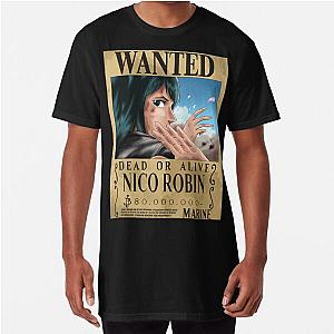 One Piece - Nico Robin Wanted Long T-Shirt